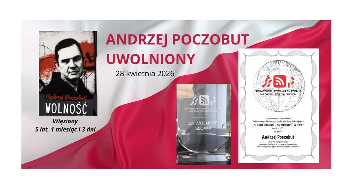 Andrzej Poczobut odzyskał wolność. Zwycięstwo wytrwałości i solidarności. Andrzej Poczobut odzyskał wolność. Zwycięstwo wytrwałości i solidarności.